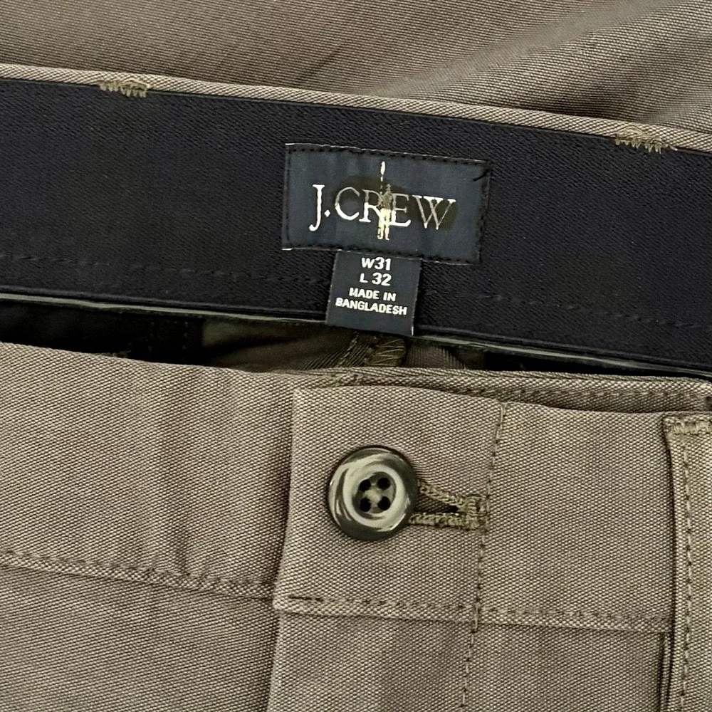 NEW!! Men's J. CREW 484 Slim Fit Tech Pants Atlantic Slate Gray‎ Tapered 31 x 32